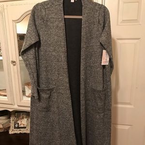 Gray lularoe Sarah Cardigan